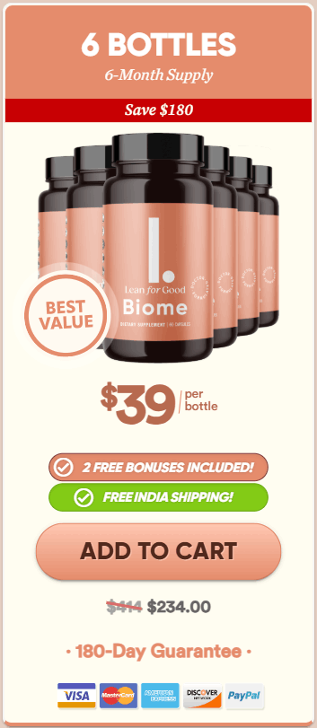 LeanBiome buy now 6 bottles